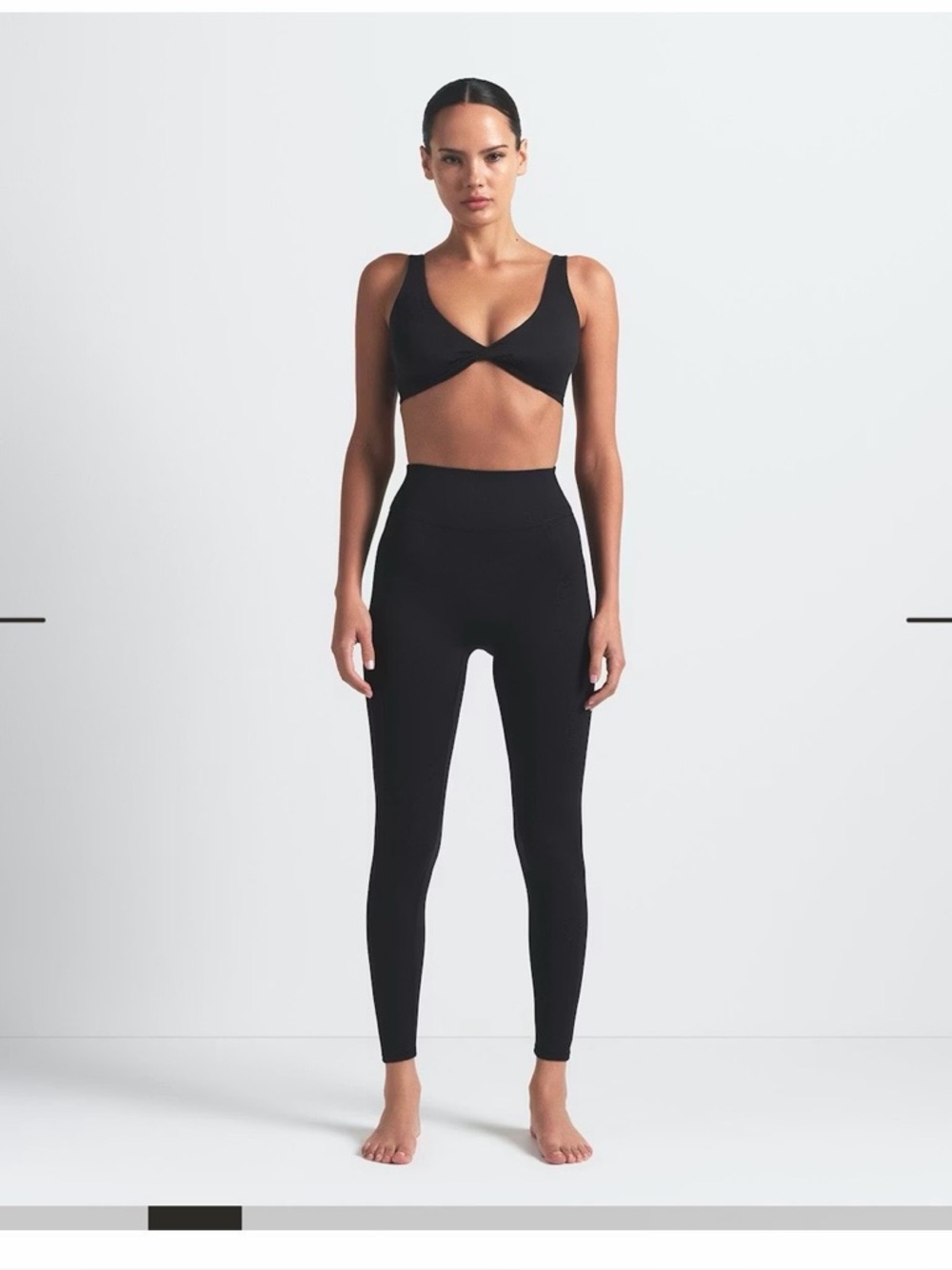 Nike SKIMS Black High-Waist Sculpting Matte Leggings inseam “ 26”